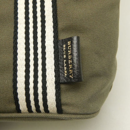 BURBERRY BLUE LABEL バーバリー ブルーレーベル 01110-14 トートバッグ キャンバス カーキ レディース /253860【中古】