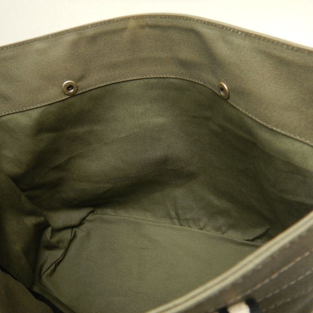 BURBERRY BLUE LABEL バーバリー ブルーレーベル 01110-14 トートバッグ キャンバス カーキ レディース /253860【中古】