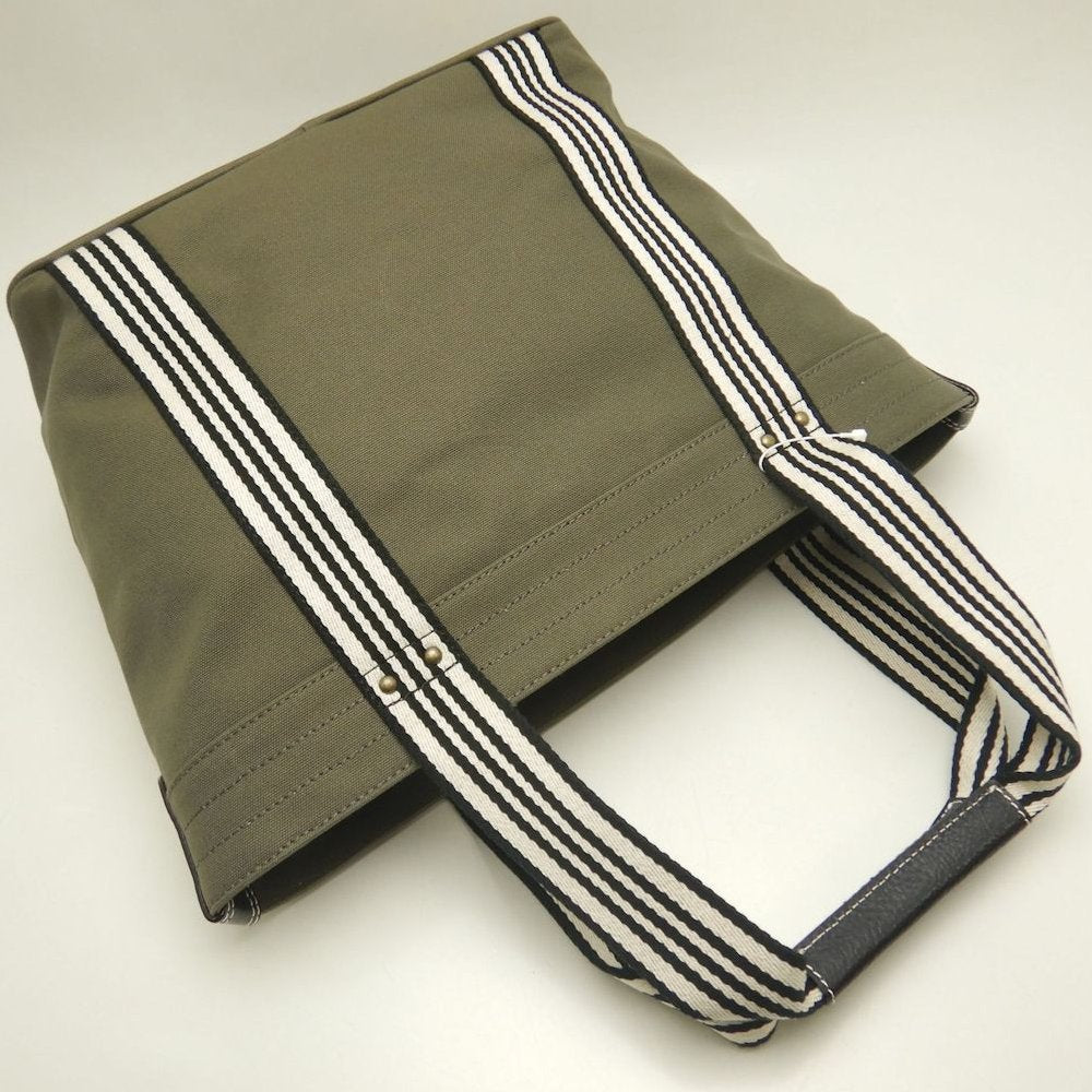 BURBERRY BLUE LABEL バーバリー ブルーレーベル 01110-14 トートバッグ キャンバス カーキ レディース /253860【中古】