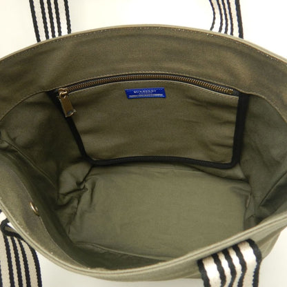 BURBERRY BLUE LABEL バーバリー ブルーレーベル 01110-14 トートバッグ キャンバス カーキ レディース /253860【中古】