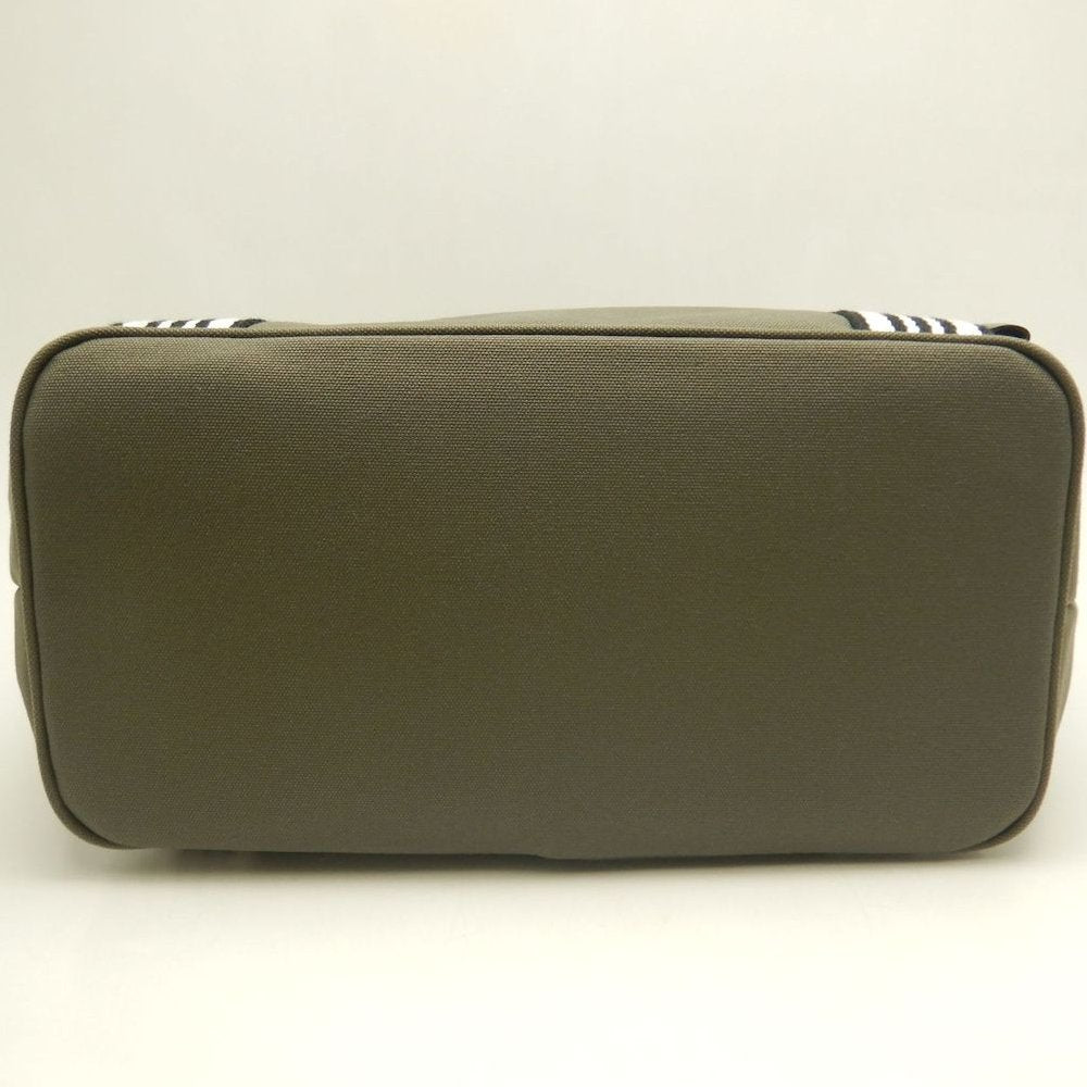 BURBERRY BLUE LABEL バーバリー ブルーレーベル 01110-14 トートバッグ キャンバス カーキ レディース /253860【中古】