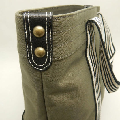 BURBERRY BLUE LABEL バーバリー ブルーレーベル 01110-14 トートバッグ キャンバス カーキ レディース /253860【中古】