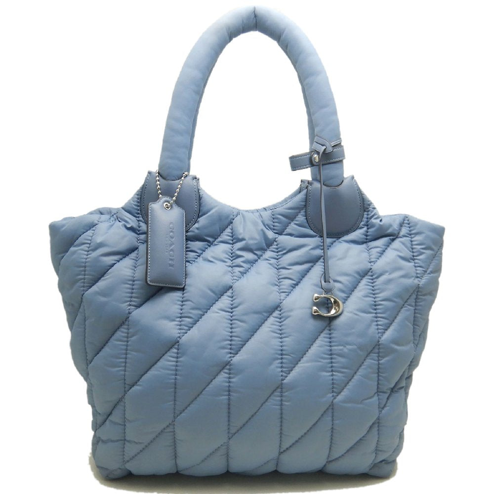COACH コーチ アイリストート CP152 トートバッグ リサイクルナイロン ブルー レディース /253862【中古】