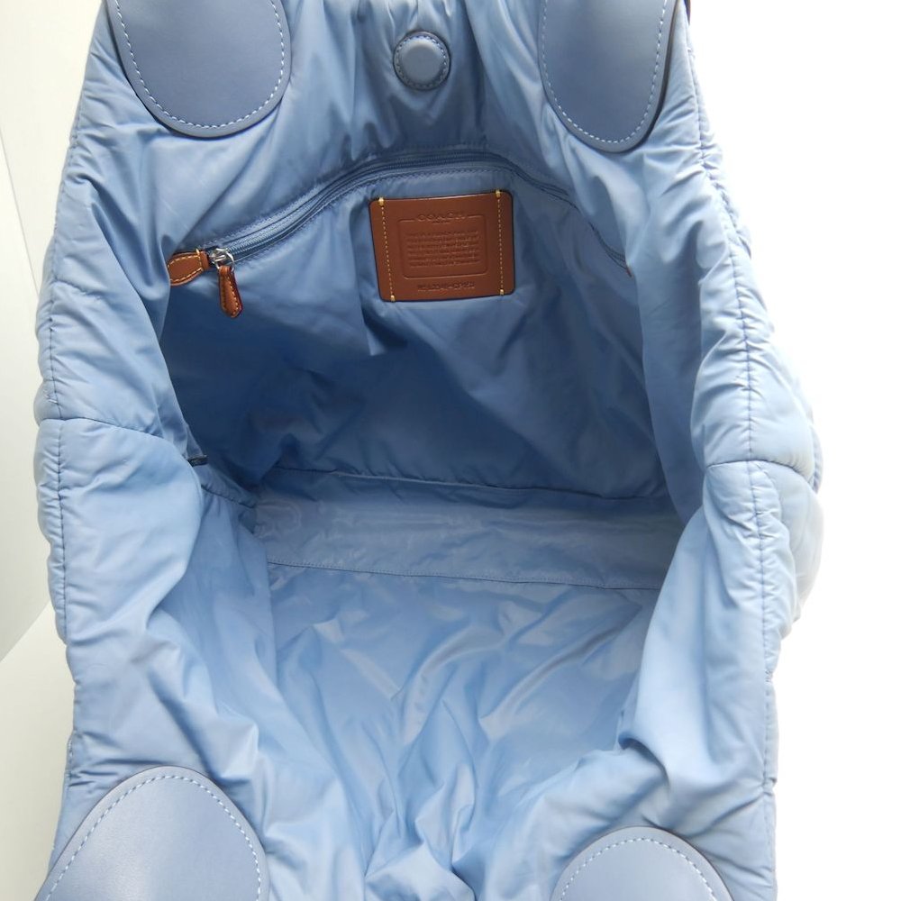 COACH コーチ アイリストート CP152 トートバッグ リサイクルナイロン ブルー レディース /253862【中古】