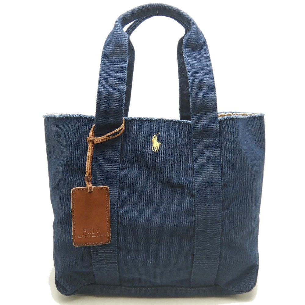 RALPH LAUREN ラルフローレン トートバッグ キャンバス インディゴ レディース /253863【中古】