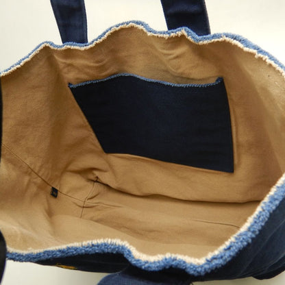 RALPH LAUREN ラルフローレン トートバッグ キャンバス インディゴ レディース /253863【中古】