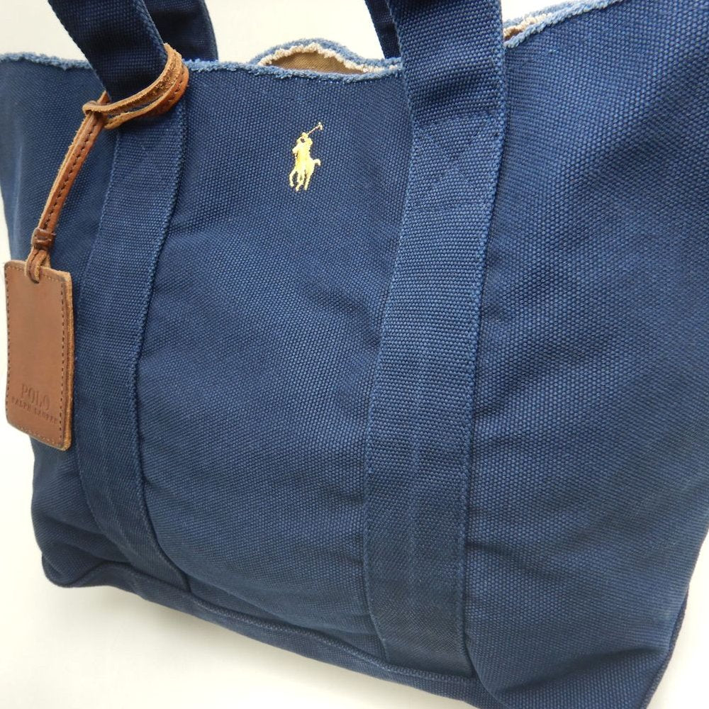 RALPH LAUREN ラルフローレン トートバッグ キャンバス インディゴ レディース /253863【中古】