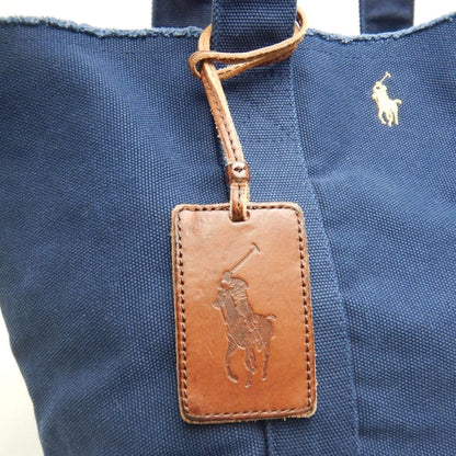 RALPH LAUREN ラルフローレン トートバッグ キャンバス インディゴ レディース /253863【中古】
