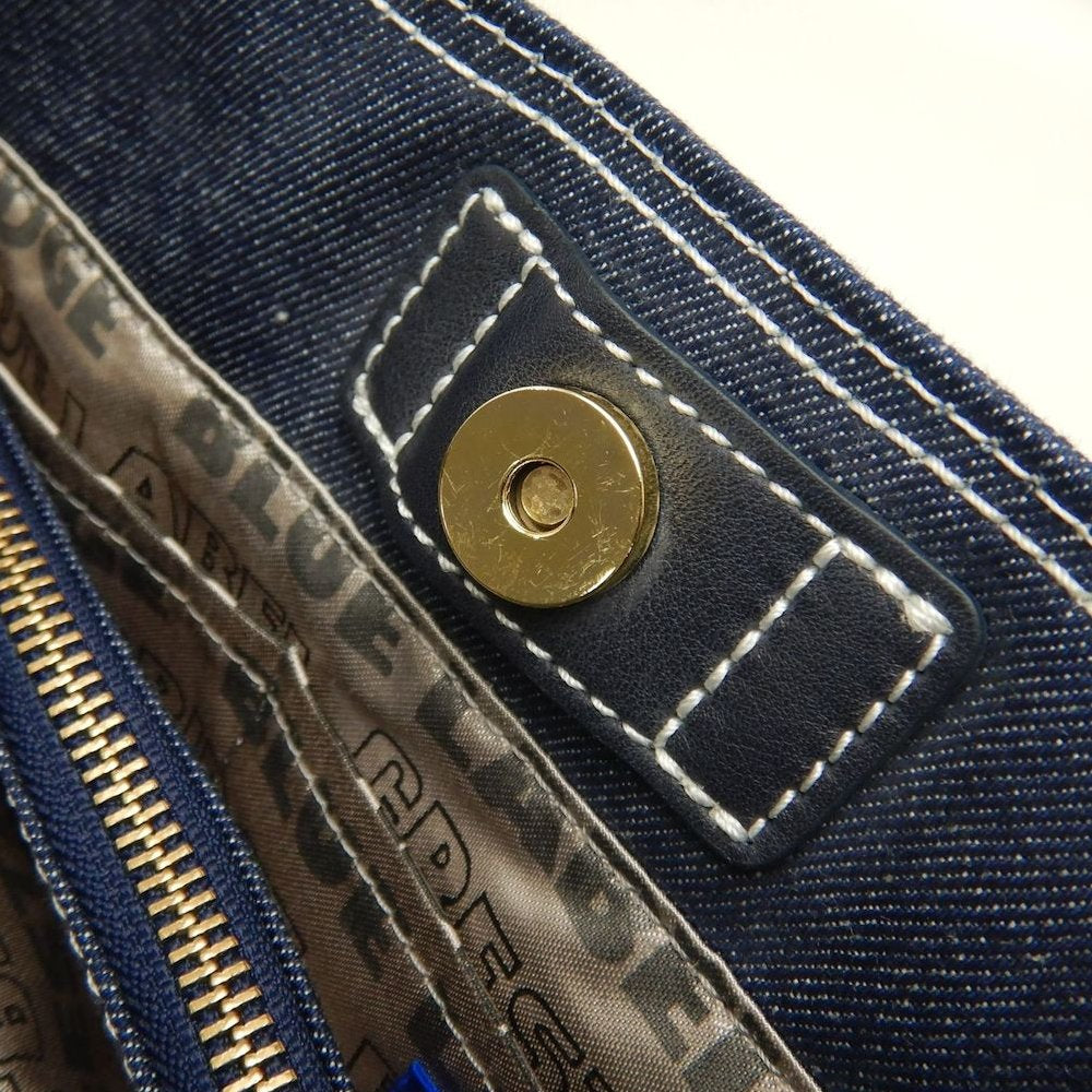 BLUE LABEL CRESTBRIDGE クレストブリッジ 01570-02 トートバッグ コットンデニム インディゴ レディース /253864【中古】