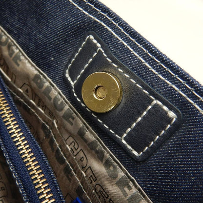 BLUE LABEL CRESTBRIDGE クレストブリッジ 01570-02 トートバッグ コットンデニム インディゴ レディース /253864【中古】