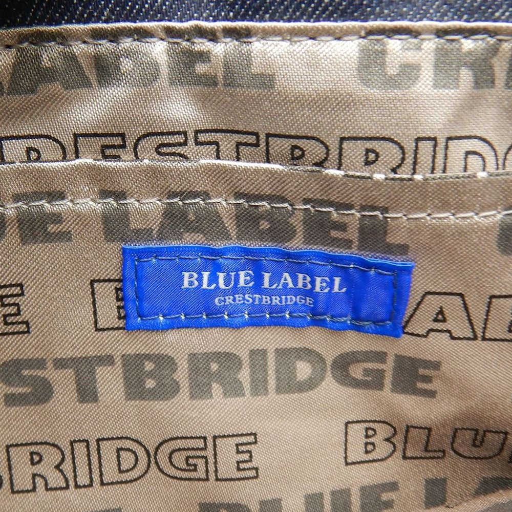 BLUE LABEL CRESTBRIDGE クレストブリッジ 01570-02 トートバッグ コットンデニム インディゴ レディース /253864【中古】