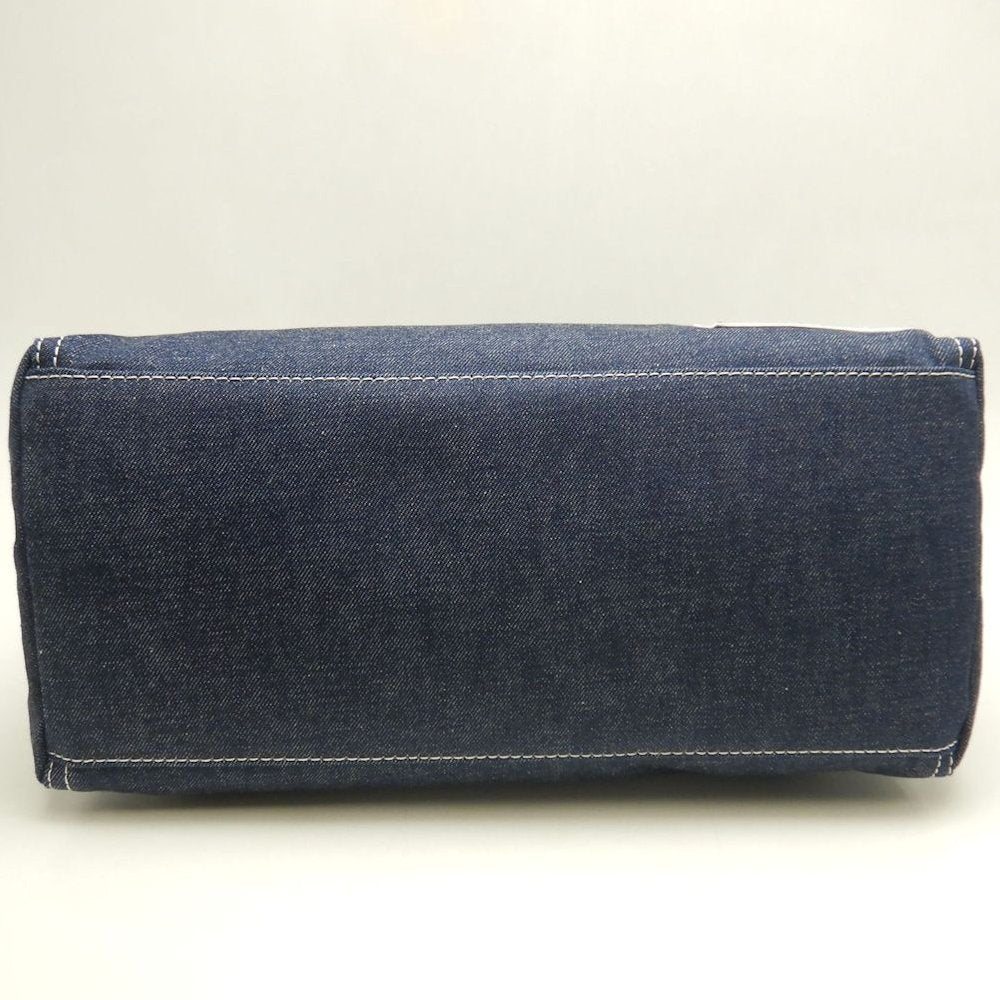 BLUE LABEL CRESTBRIDGE クレストブリッジ 01570-02 トートバッグ コットンデニム インディゴ レディース /253864【中古】