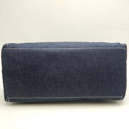 BLUE LABEL CRESTBRIDGE クレストブリッジ 01570-02 トートバッグ コットンデニム インディゴ レディース /253864【中古】