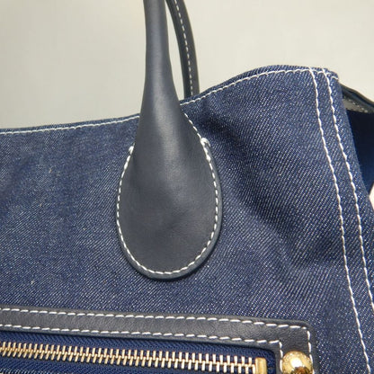 BLUE LABEL CRESTBRIDGE クレストブリッジ 01570-02 トートバッグ コットンデニム インディゴ レディース /253864【中古】