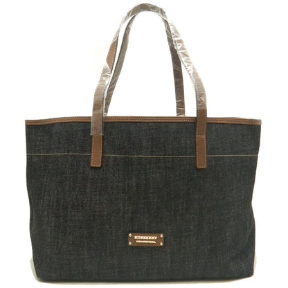 BURBERRY BLUE LABEL バーバリー ブルーレーベル 92611808554 トートバッグ コットンキャンバス インディゴ レディース /253865【中古】