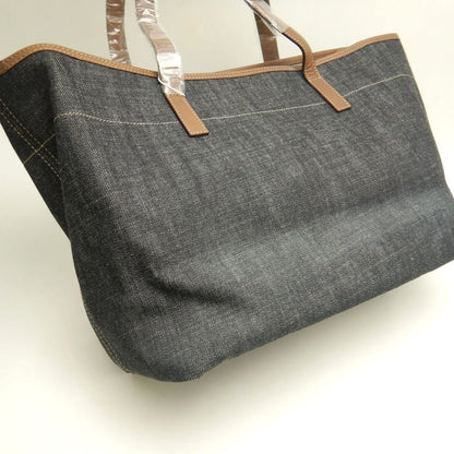 BURBERRY BLUE LABEL バーバリー ブルーレーベル 92611808554 トートバッグ コットンキャンバス インディゴ レディース /253865【中古】