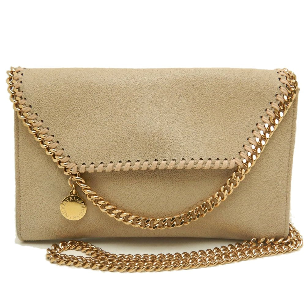 Stella McCartney ステラマッカートニー ファラベラ チェーンミニショルダー 581238 ショルダーバッグ ポリエステル ベージュ レディース /253868【中古】