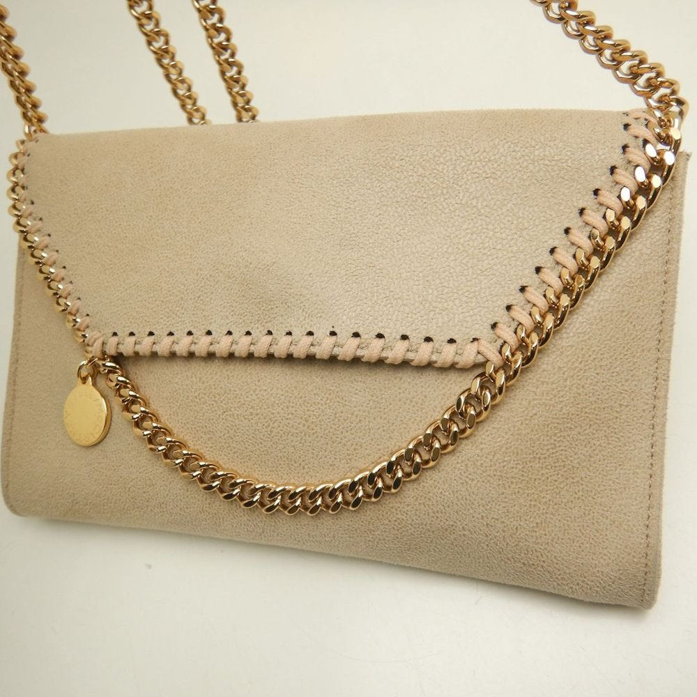 Stella McCartney ステラマッカートニー ファラベラ チェーンミニショルダー 581238 ショルダーバッグ ポリエステル ベージュ レディース /253868【中古】