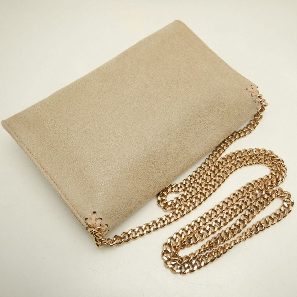 Stella McCartney ステラマッカートニー ファラベラ チェーンミニショルダー 581238 ショルダーバッグ ポリエステル ベージュ レディース /253868【中古】