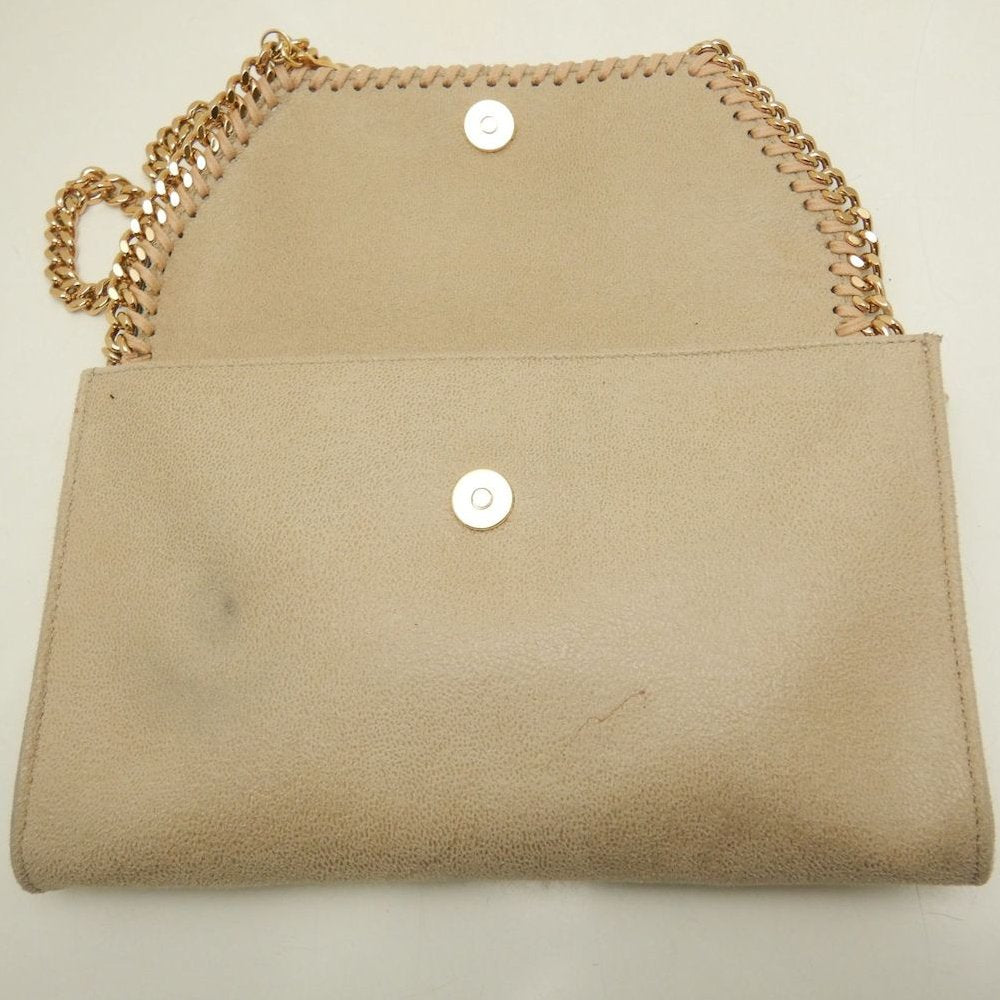 Stella McCartney ステラマッカートニー ファラベラ チェーンミニショルダー 581238 ショルダーバッグ ポリエステル ベージュ レディース /253868【中古】