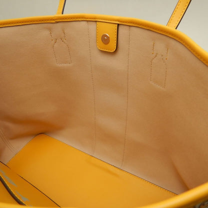 Tory Burch トリーバーチ ジェミニリンク トートバッグ コーティングキャンバス イエロー レディース /253871【中古】