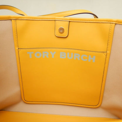 Tory Burch トリーバーチ ジェミニリンク トートバッグ コーティングキャンバス イエロー レディース /253871【中古】
