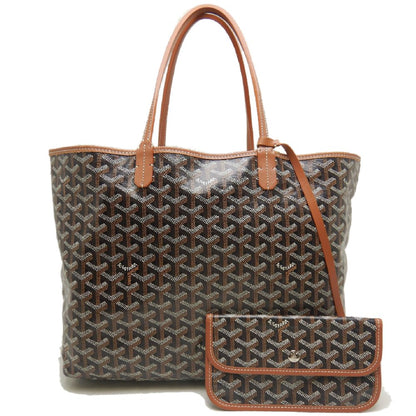 GOYARD ゴヤール サンルイPM STLOUIPMLTY01CL03P トートバッグ ゴヤールディンキャンバス ブラック タン レディース /253873【中古】