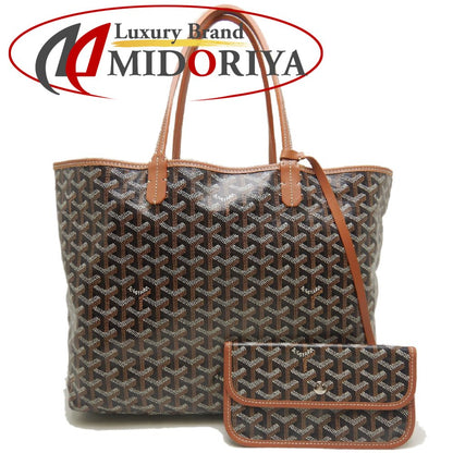 GOYARD ゴヤール サンルイPM STLOUIPMLTY01CL03P トートバッグ ゴヤールディンキャンバス ブラック タン レディース /253873【中古】