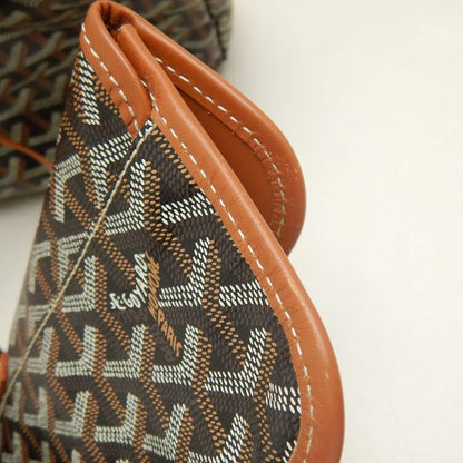 GOYARD ゴヤール サンルイPM STLOUIPMLTY01CL03P トートバッグ ゴヤールディンキャンバス ブラック タン レディース /253873【中古】