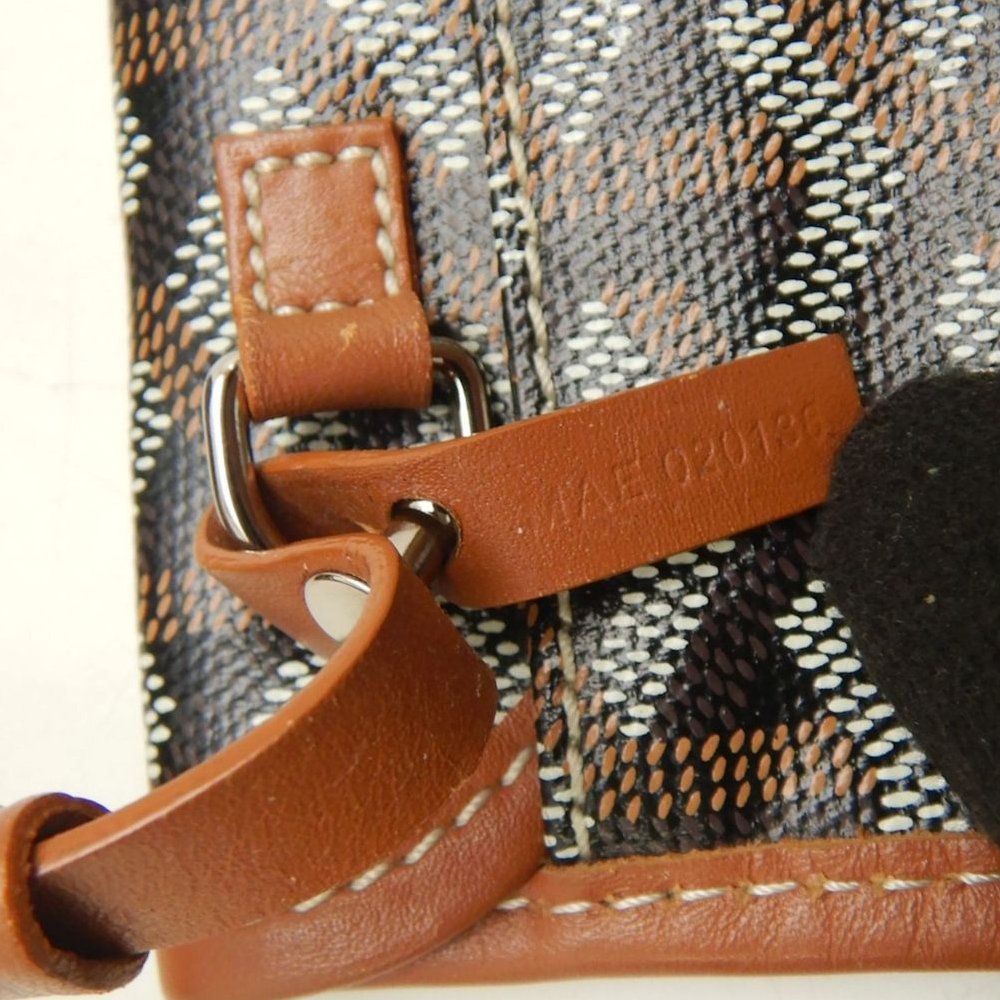 GOYARD ゴヤール サンルイPM STLOUIPMLTY01CL03P トートバッグ ゴヤールディンキャンバス ブラック タン レディース /253873【中古】