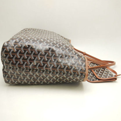 GOYARD ゴヤール サンルイPM STLOUIPMLTY01CL03P トートバッグ ゴヤールディンキャンバス ブラック タン レディース /253873【中古】