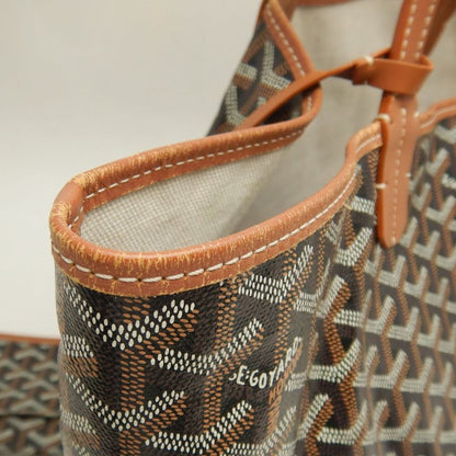 GOYARD ゴヤール サンルイPM STLOUIPMLTY01CL03P トートバッグ ゴヤールディンキャンバス ブラック タン レディース /253873【中古】