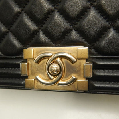 CHANEL シャネル ボーイシャネル A67086 ショルダーバッグ ラムスキン ブラック レディース /253874【中古】