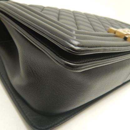 CHANEL シャネル ボーイシャネル A67086 ショルダーバッグ ラムスキン ブラック レディース /253874【中古】