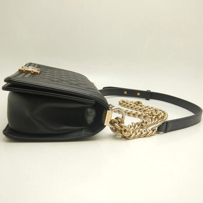CHANEL シャネル ボーイシャネル A67086 ショルダーバッグ ラムスキン ブラック レディース /253874【中古】