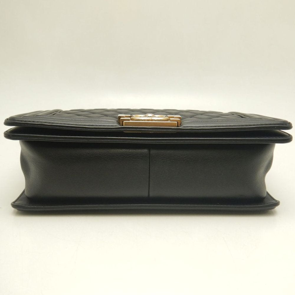CHANEL シャネル ボーイシャネル A67086 ショルダーバッグ ラムスキン ブラック レディース /253874【中古】