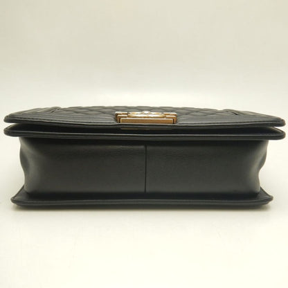 CHANEL シャネル ボーイシャネル A67086 ショルダーバッグ ラムスキン ブラック レディース /253874【中古】