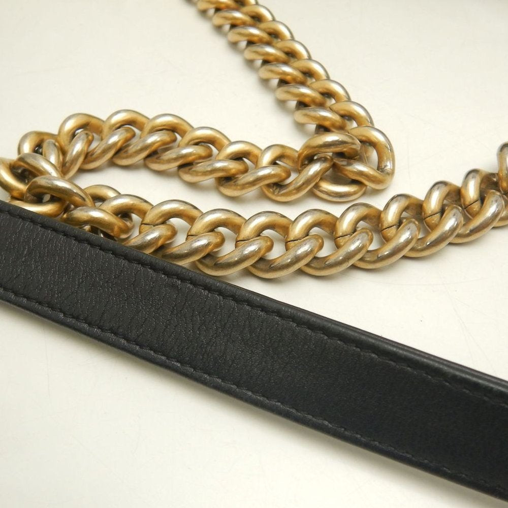 CHANEL シャネル ボーイシャネル A67086 ショルダーバッグ ラムスキン ブラック レディース /253874【中古】