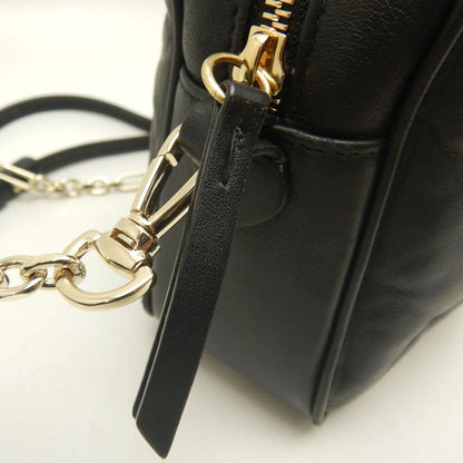 Maison Margiela メゾンマルジェラ グラムスラム チェーンショルダー S56WG0106 ショルダーバッグ ナッパレザー ブラック レディース /253875【中古】