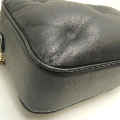 Maison Margiela メゾンマルジェラ グラムスラム チェーンショルダー S56WG0106 ショルダーバッグ ナッパレザー ブラック レディース /253875【中古】