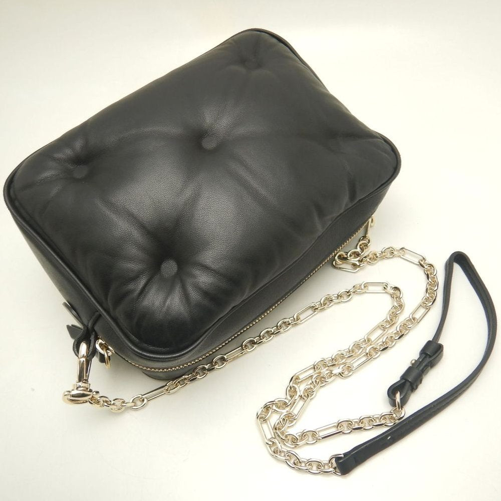 Maison Margiela メゾンマルジェラ グラムスラム チェーンショルダー S56WG0106 ショルダーバッグ ナッパレザー ブラック レディース /253875【中古】