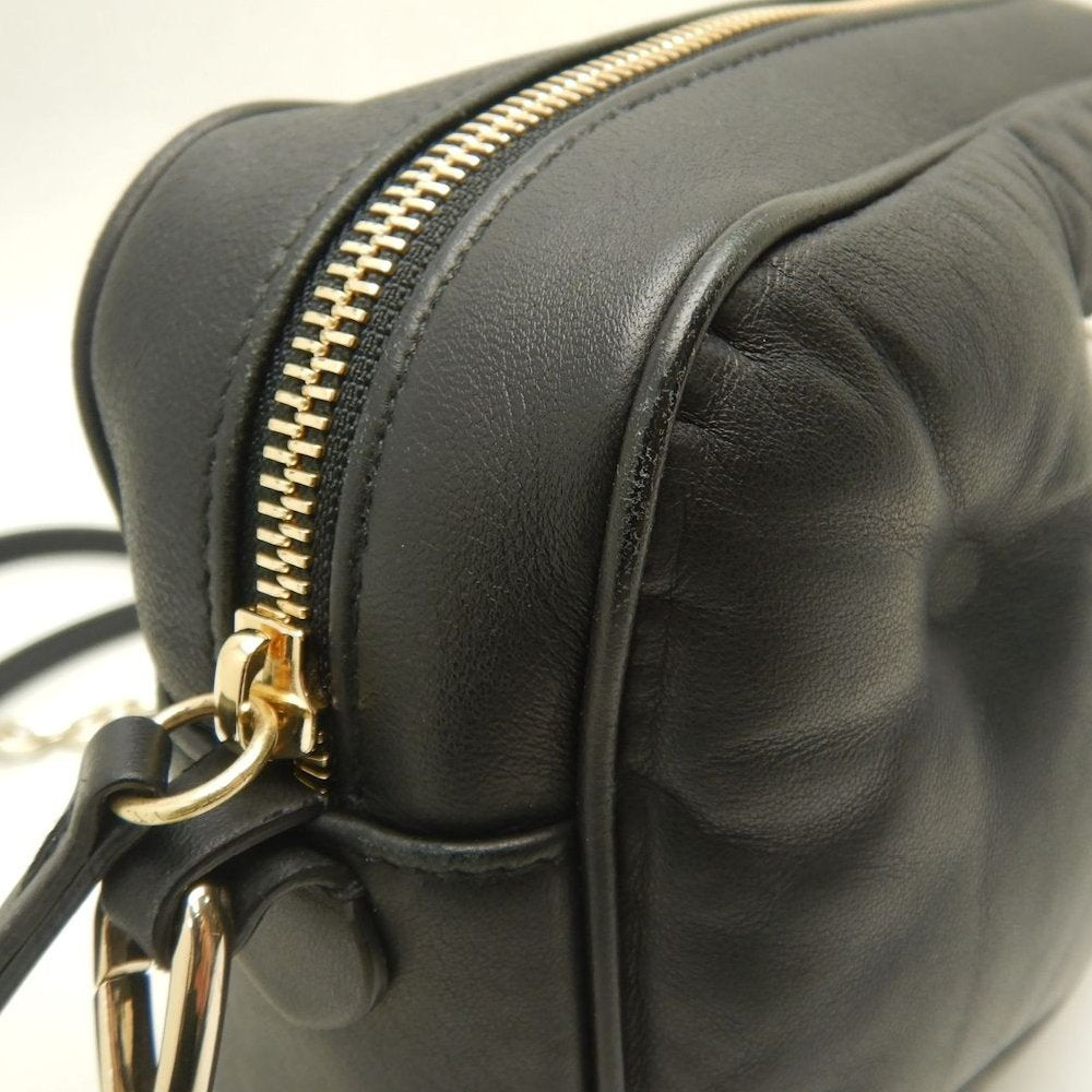 Maison Margiela メゾンマルジェラ グラムスラム チェーンショルダー S56WG0106 ショルダーバッグ ナッパレザー ブラック レディース /253875【中古】