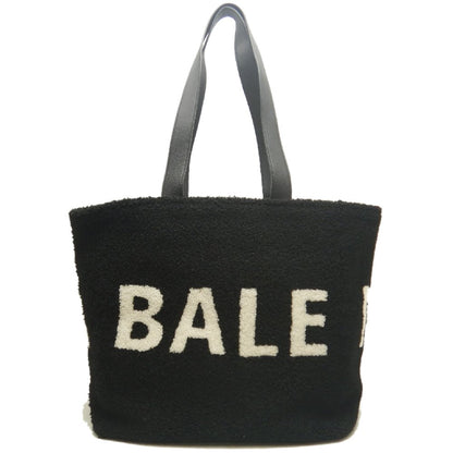 BALENCIAGA バレンシアガ シアリングトート 529127 トートバッグ ムートンxレザー ブラック レディース /253876【中古】