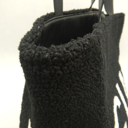 BALENCIAGA バレンシアガ シアリングトート 529127 トートバッグ ムートンxレザー ブラック レディース /253876【中古】