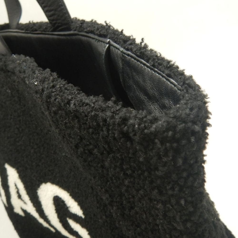 BALENCIAGA バレンシアガ シアリングトート 529127 トートバッグ ムートンxレザー ブラック レディース /253876【中古】