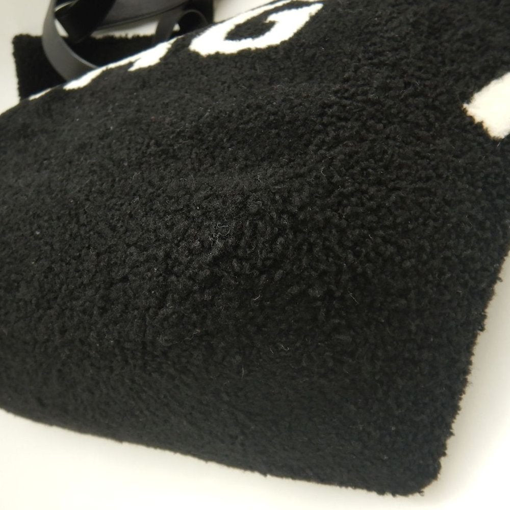 BALENCIAGA バレンシアガ シアリングトート 529127 トートバッグ ムートンxレザー ブラック レディース /253876【中古】