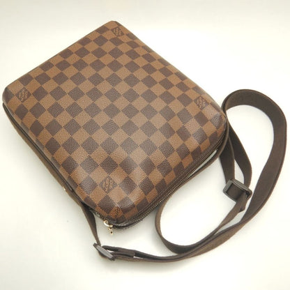LOUIS VUITTON ルイヴィトン ダミエ トロターボブール N41135 ショルダーバッグ エベヌ レディース /253880【中古】