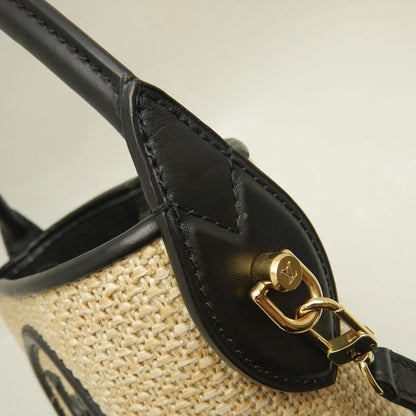 LOUIS VUITTON ルイヴィトン スプリング･インザシティ プティバケット M59961 2022SS ハンドバッグ ベージュ ブラック レディース /253883【中古】