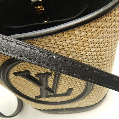 LOUIS VUITTON ルイヴィトン スプリング･インザシティ プティバケット M59961 2022SS ハンドバッグ ベージュ ブラック レディース /253883【中古】