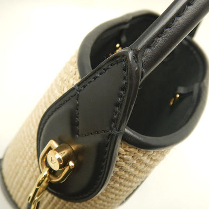 LOUIS VUITTON ルイヴィトン スプリング･インザシティ プティバケット M59961 2022SS ハンドバッグ ベージュ ブラック レディース /253883【中古】